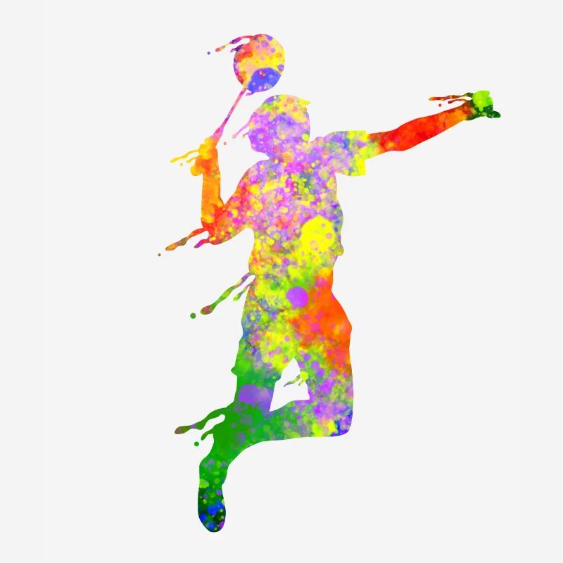 Badminton Scherenschnitt Squash