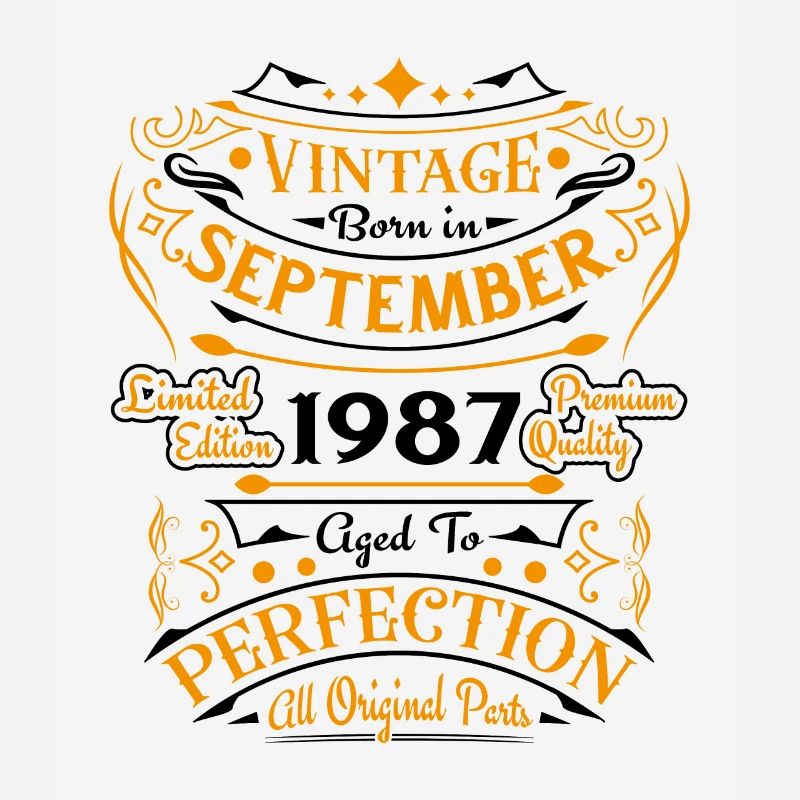 September 1987 Vintage Retro Geburtstagsgeschenk