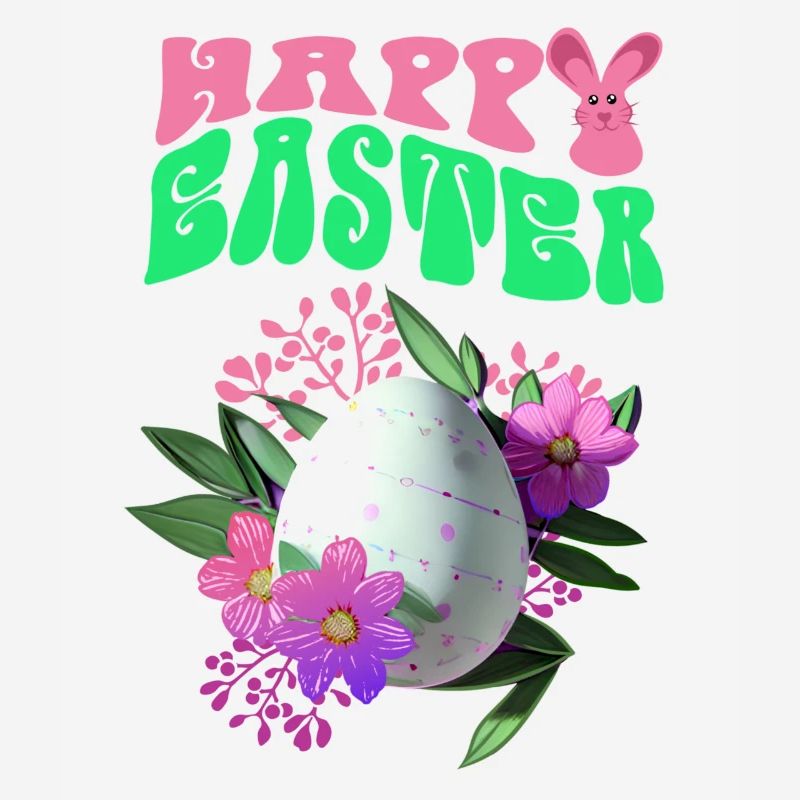 Joyeux Easter Easter Egg Art floral