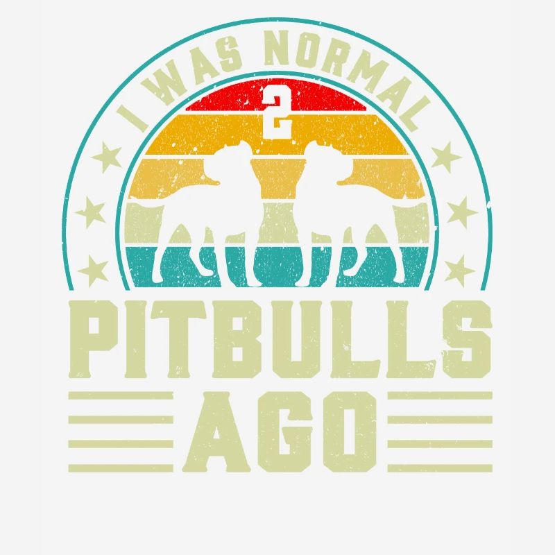 J’étais normal il y a 2 pitbulls