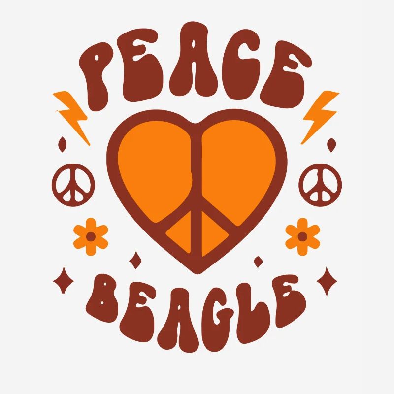 Paix amour beagle