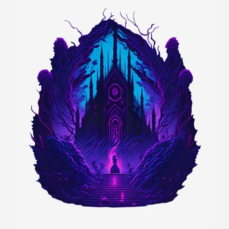 Neon Gothic Church Gothic Architecture