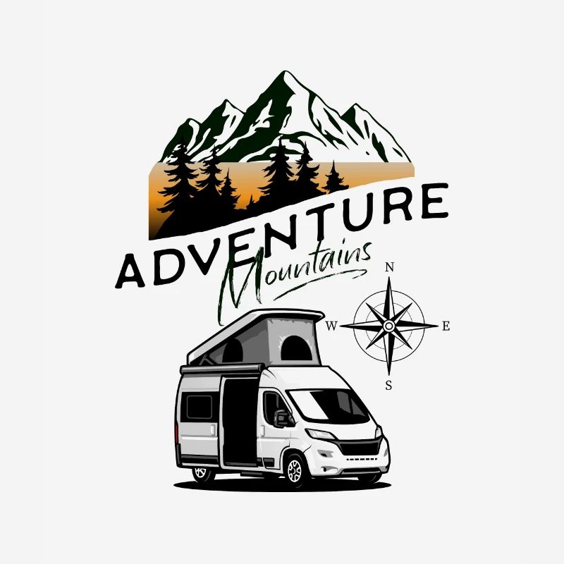 Camper Van Adventure Mountains