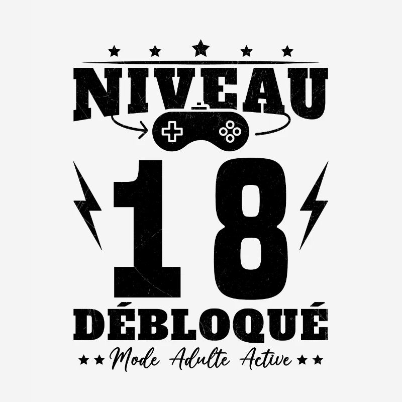 Niveau 18 Débloqué Anniversaire 18 Ans