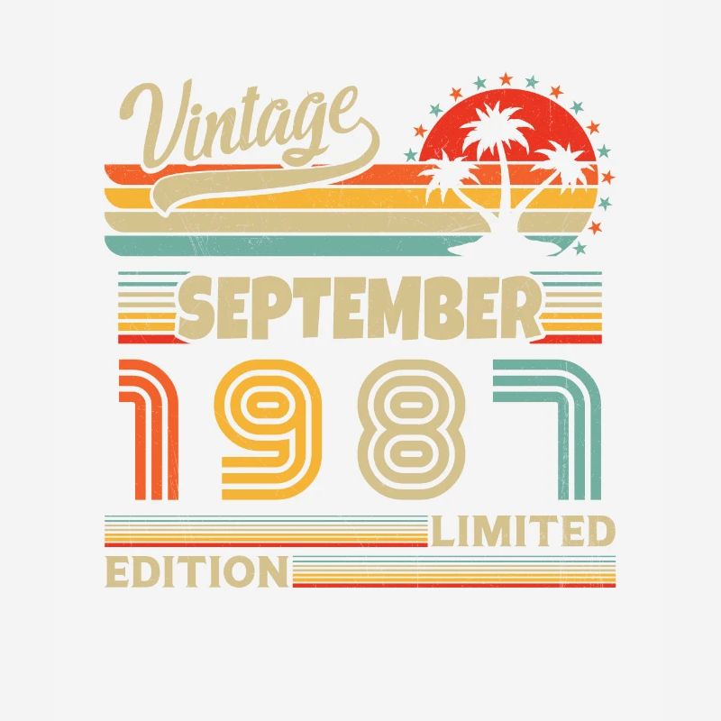 September 1987 Vintage Retro Geburtstagsgeschenk