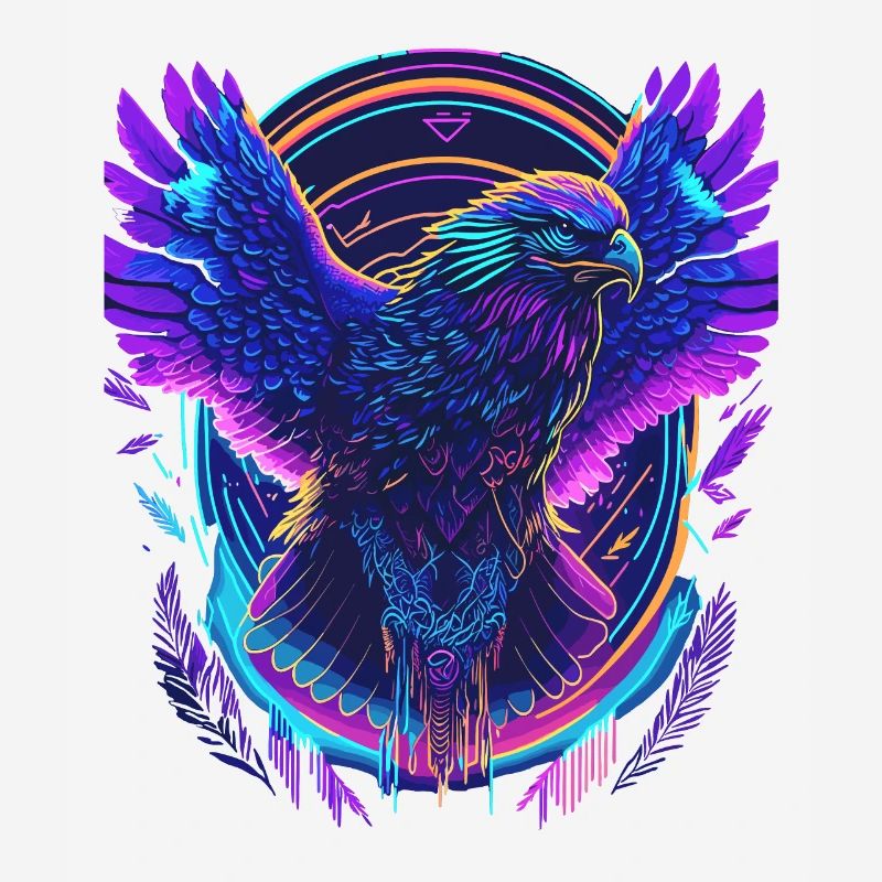 Aigle volant Synthwave