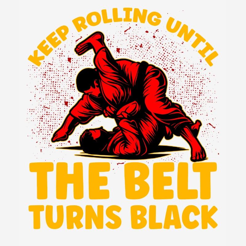 Keep rolling until the belt turns black