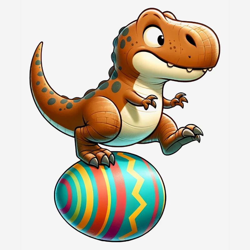 Dancing T-Rex, Easter Eggshell Fun