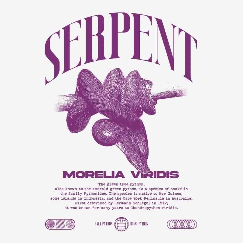 Green Tree Python Modern Reptile Keeper Streetwear