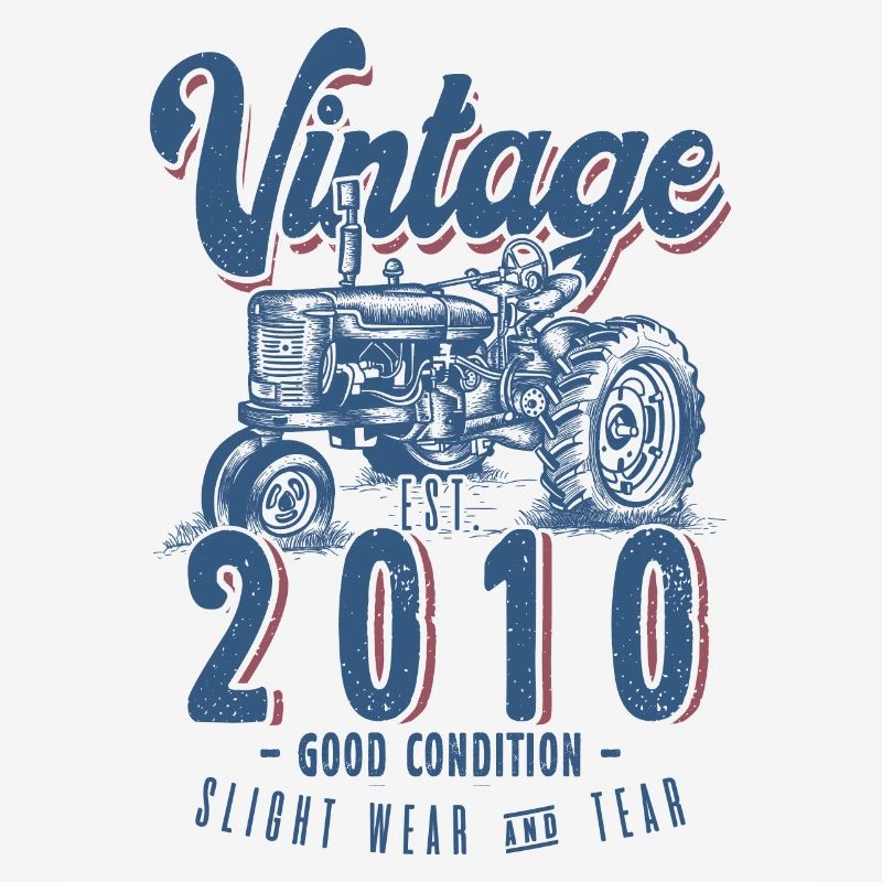 Oldtimer Traktor Bauer Geburtstag Jahrgang 2010