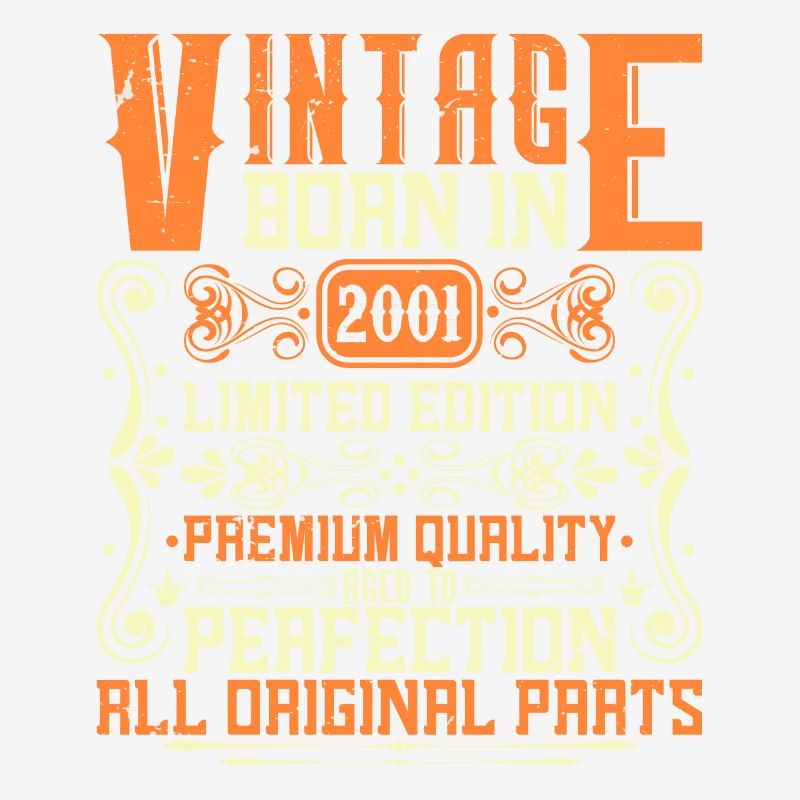 2001 Né 2001 - Année de construction 2001 Anniversaire 2001