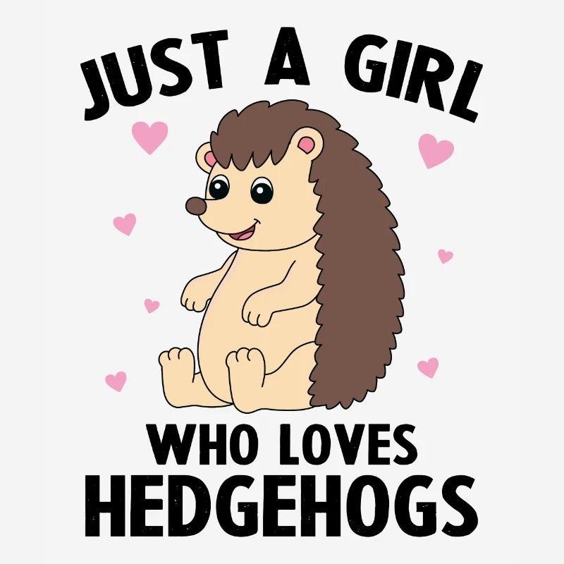 Nur ein Mädchen, das Igel liebt