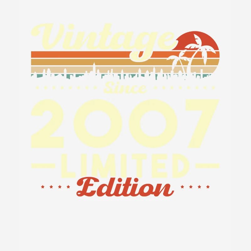Original 2007 Vintage Retro Jubiläumsgeschenk