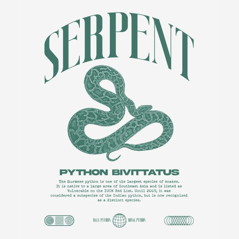 Python Birman Moderne Reptile Keeper Streetwear