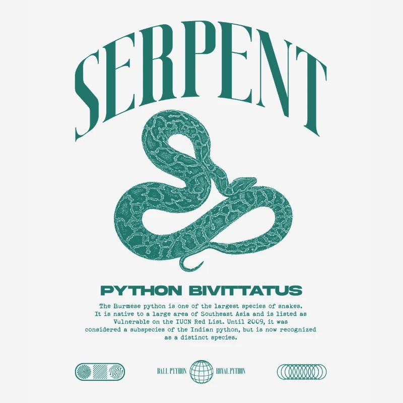 Python Birman Moderne Reptile Keeper Streetwear