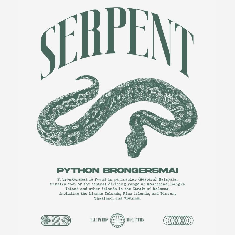 python de sang moderne reptile keeper streetwear