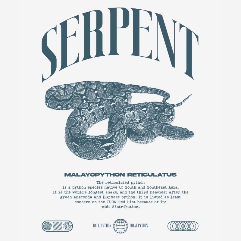Reticulated Python Reptile Keeper Streetwear