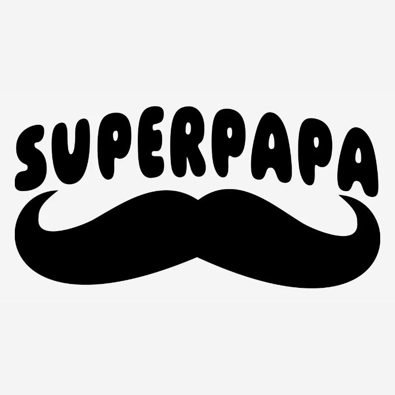 Super Daddy mit Schnurrbart