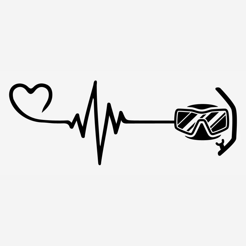 Diving goggles pulse heart