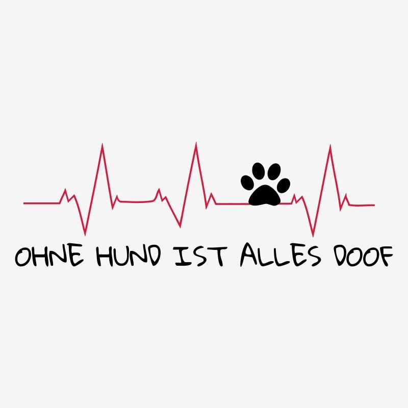 Pulslinie Ohne Hund ist alles doof