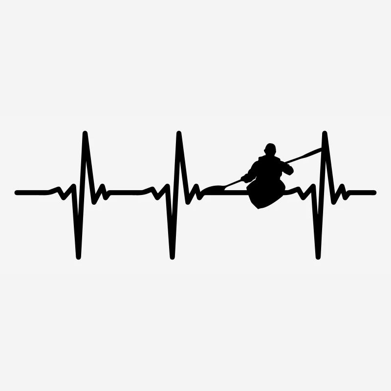 Heartbeat Kayak Vector