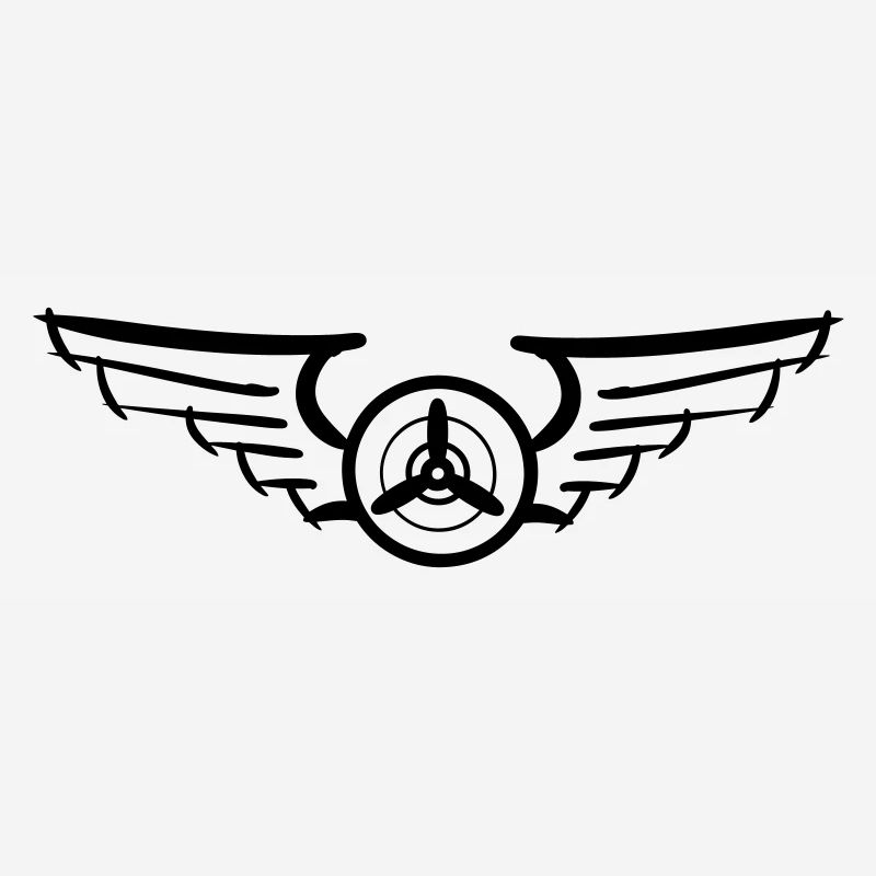Aviation Symbol Luftwaffenschwinge Flugzeug Pilot