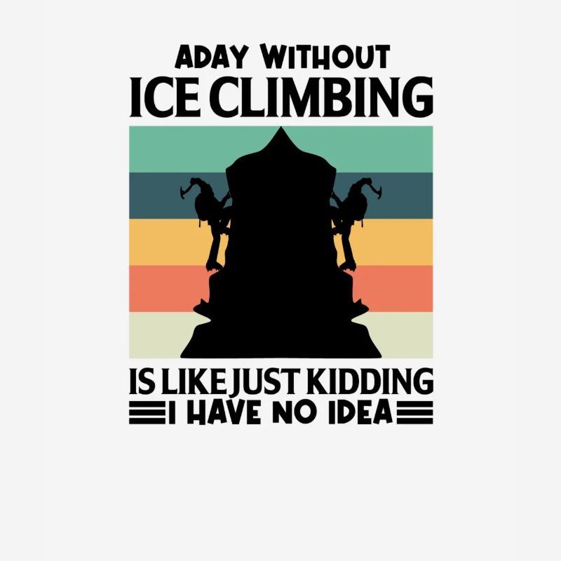 Eiskletterer Eisklettern Sportler Eis Klettern