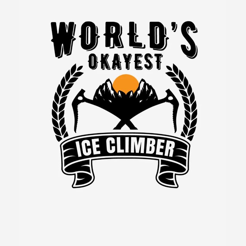 Eiskletterer Eisklettern Sportler Eis Klettern