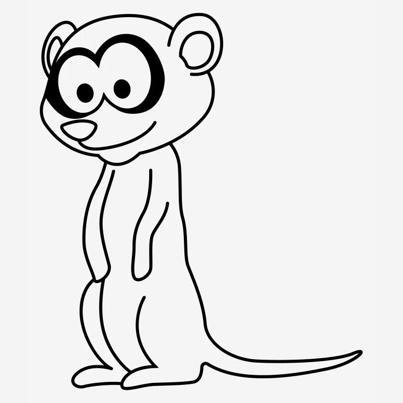 Erdmännchen Comic Tier