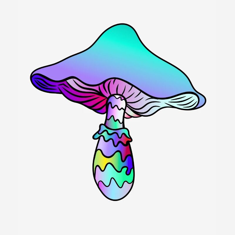 Psychedelic Mushroom - Rainbow Mushroom