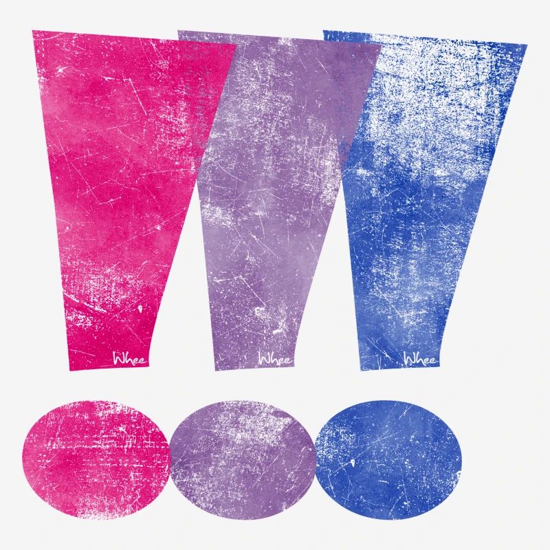 Bisexual Pride Exclamation Points