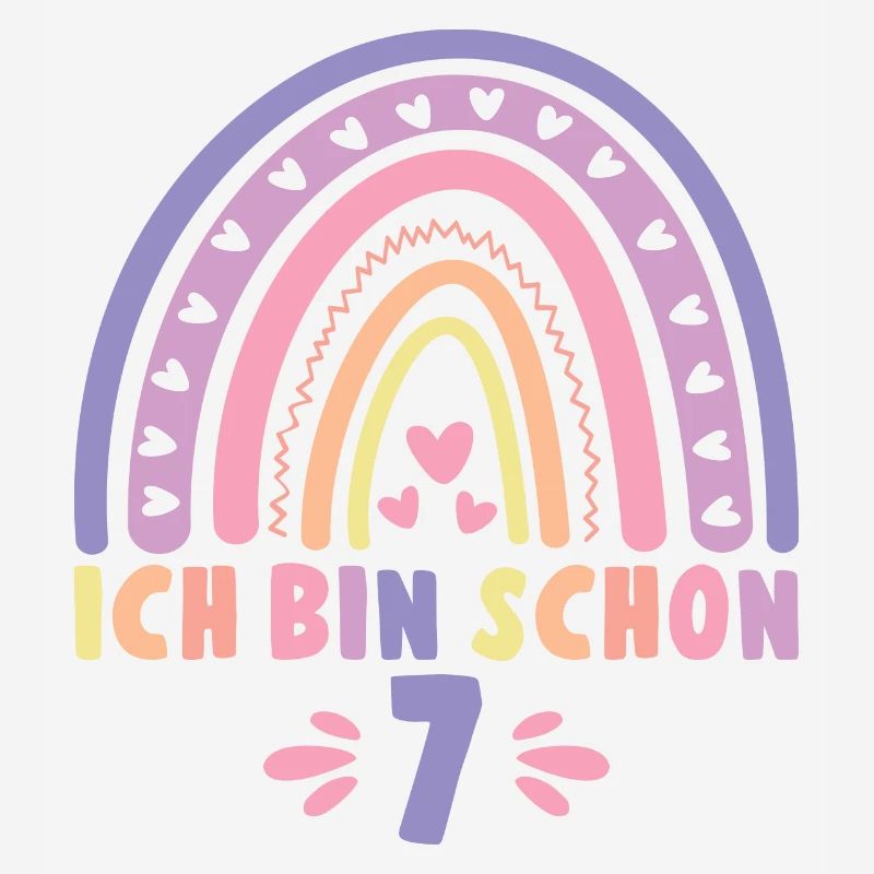 Ich bin schon 7 - 7 Geburtstag Mädchen Geschenk