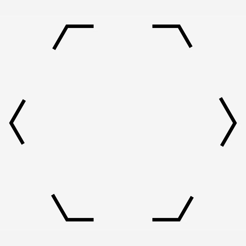 Hexagone pointillé