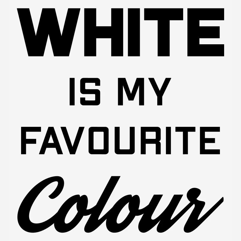 Le blanc est ma couleur préférée