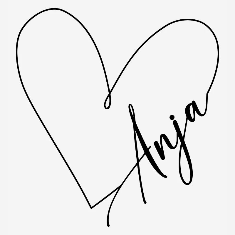 Anja Name Heart Line