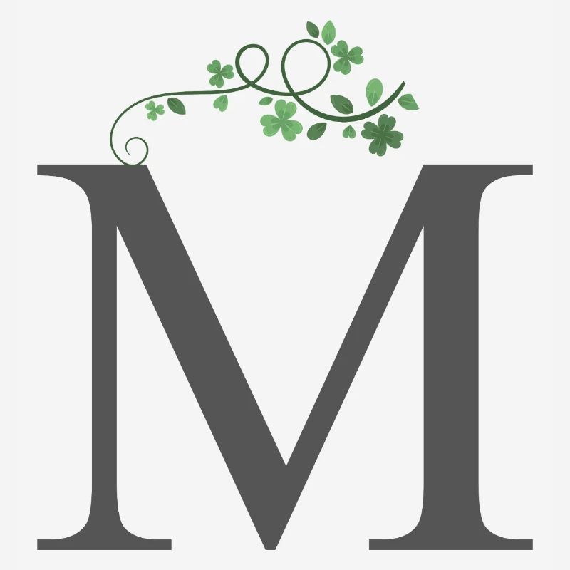 M with shamrocks