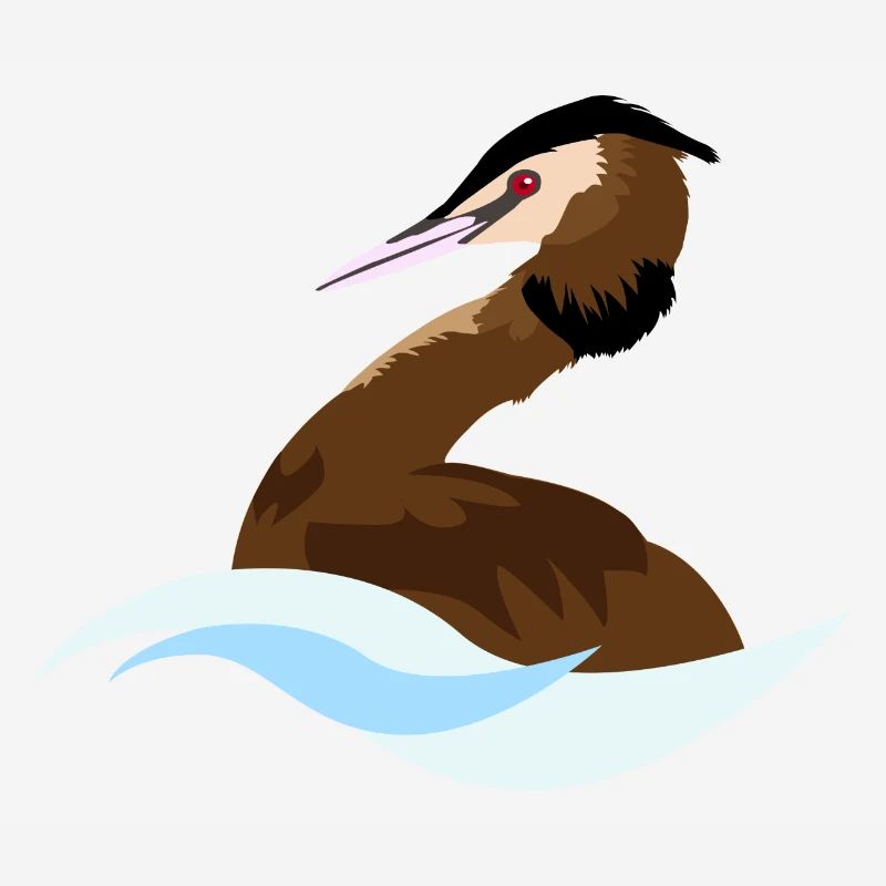 Grèbe huppée logo