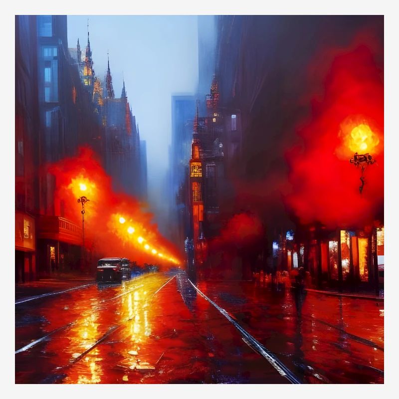 Rain Lamps - Impressionistic Style