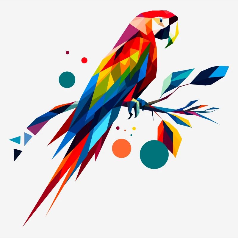 Abstract Macaw