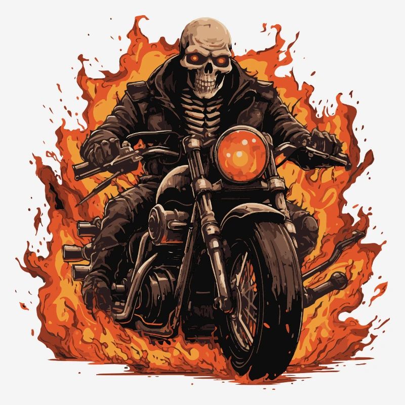 Skeleton Motorcycle