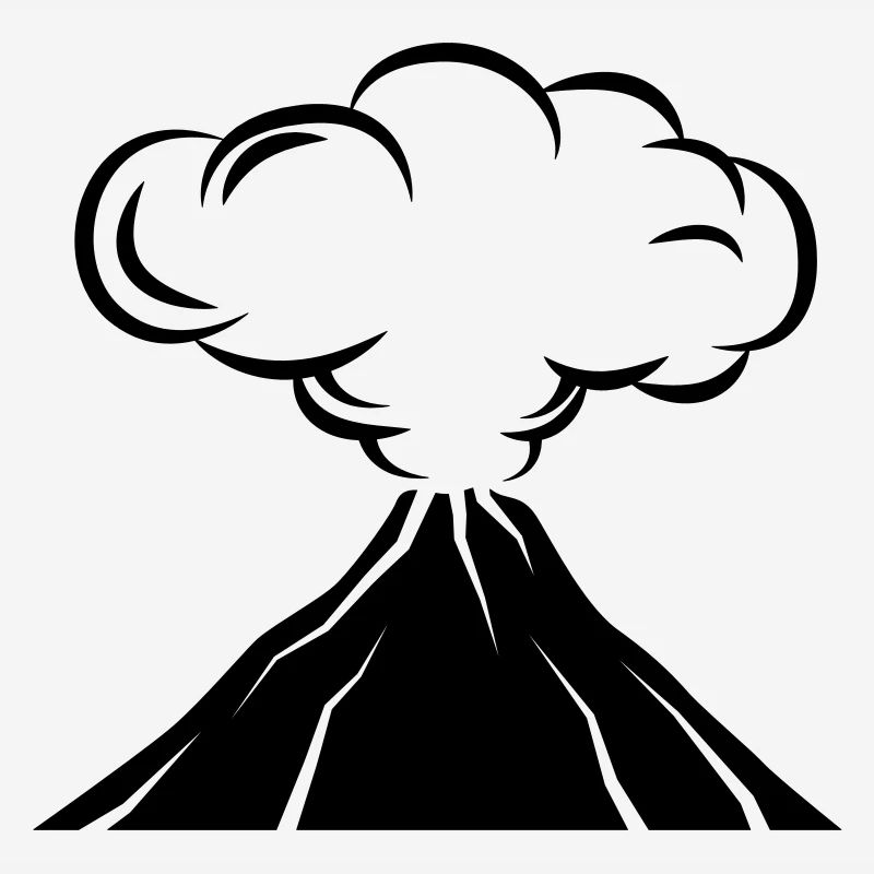 Icône de volcan