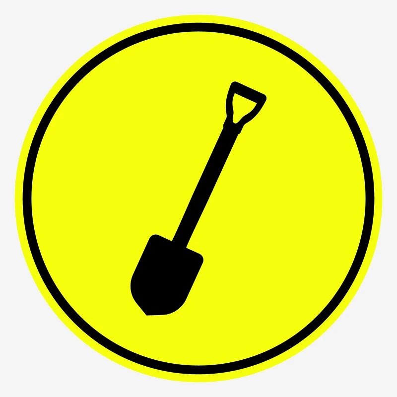 Shovel icon silhouette