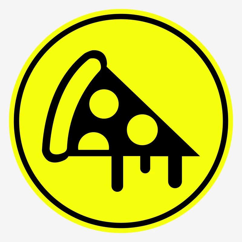 Silhouette de l’icône de la pizza