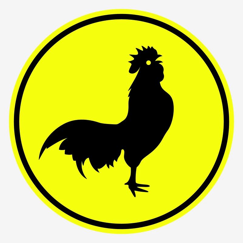 Silhouette d’animal coq