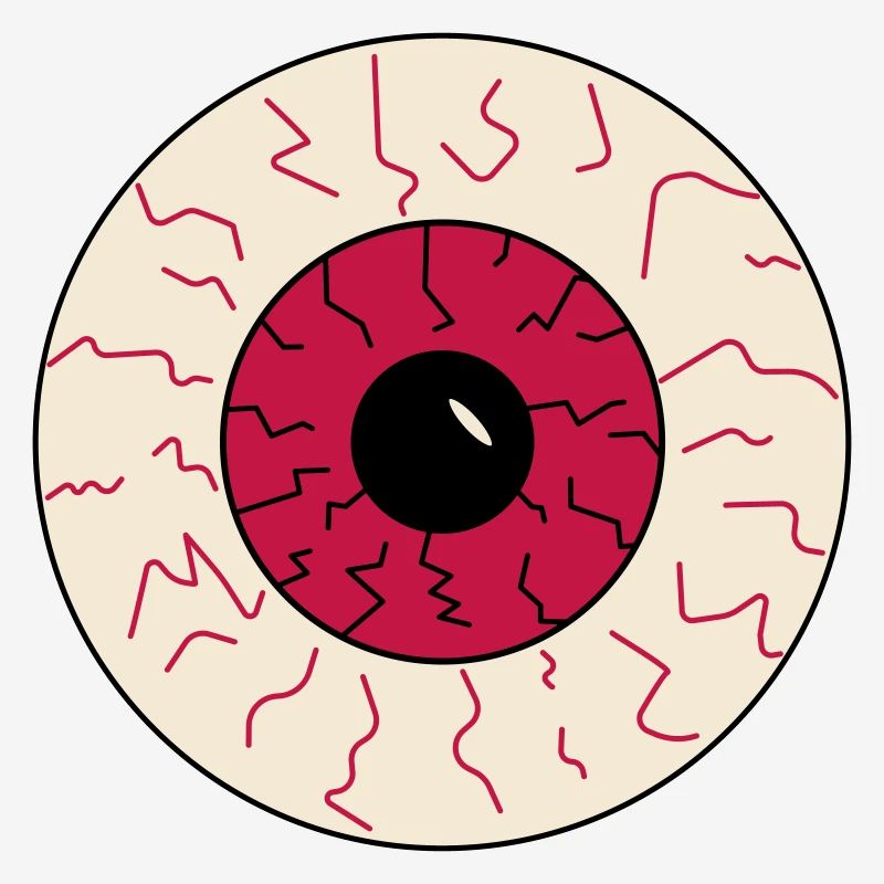 oeil injecté de sang halloween