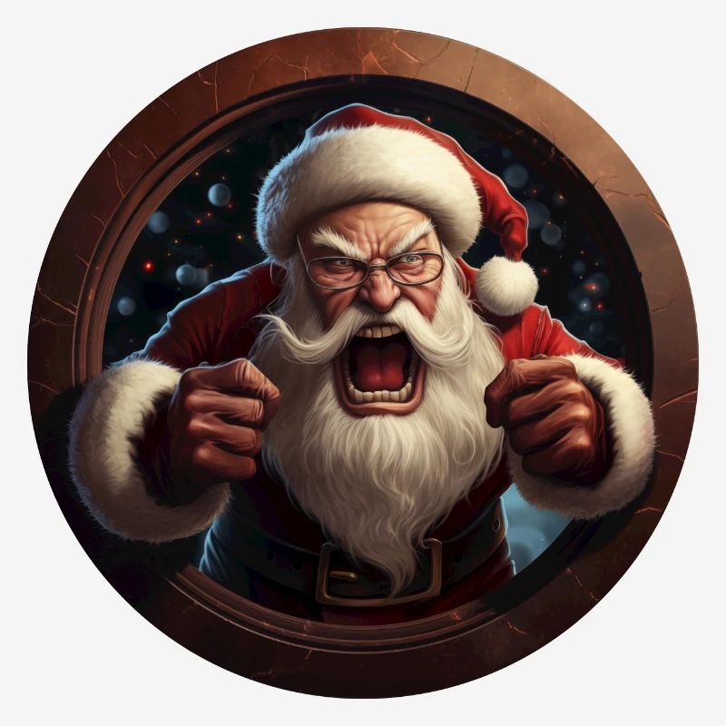 Wütender Weihnachtsmann