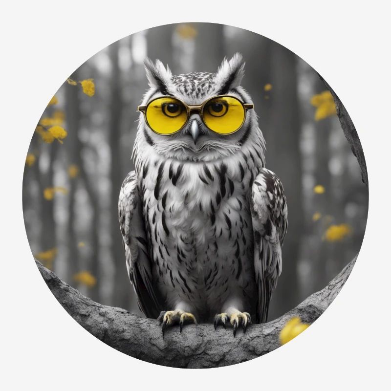 Coole Eule sieht alles