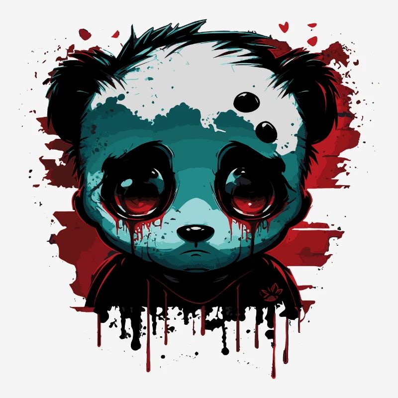 Panda mignon triste