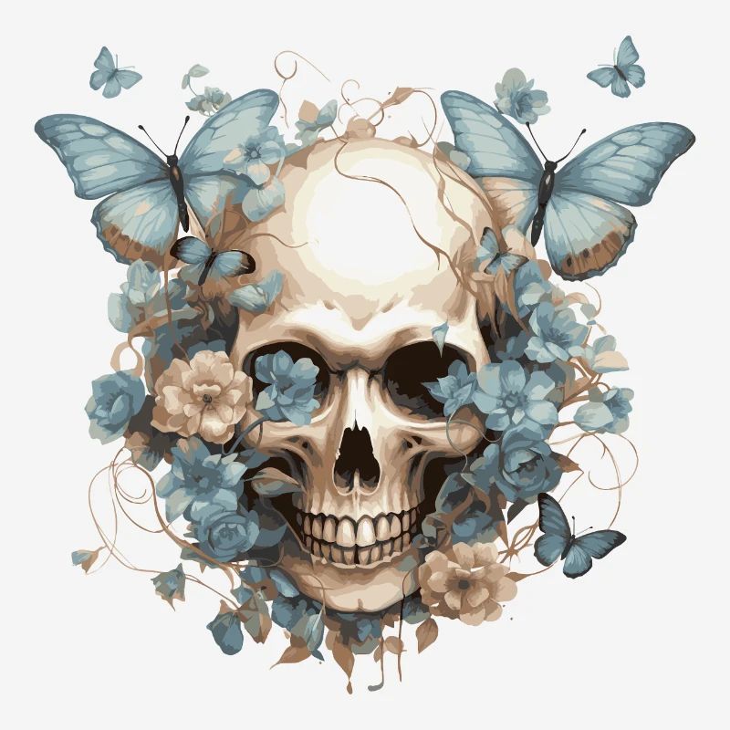 Papillons et crânes