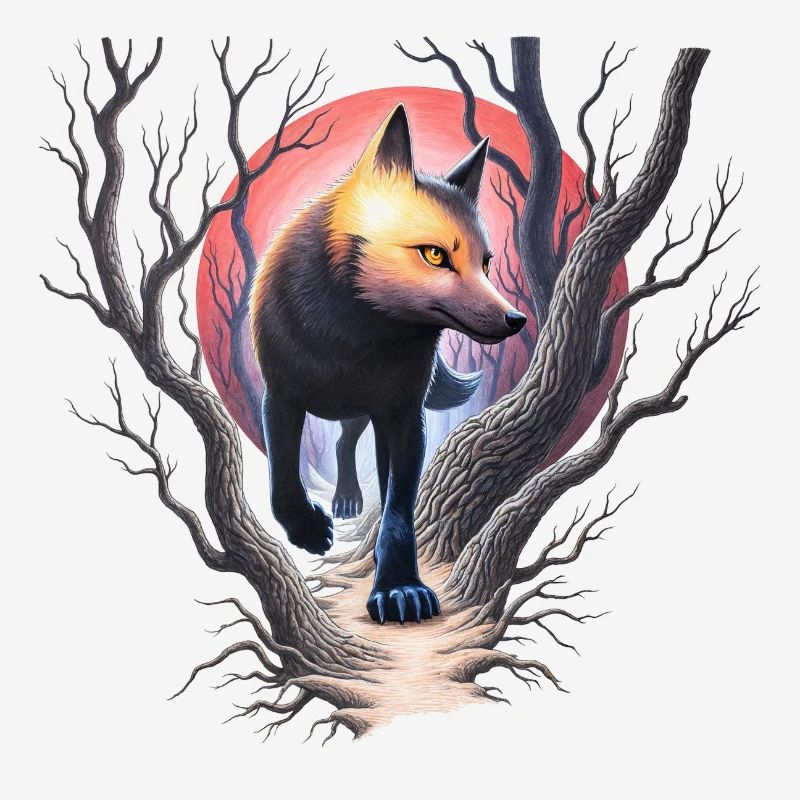 Fuchs auf der Jagd